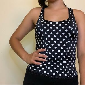 Polka dot tank top